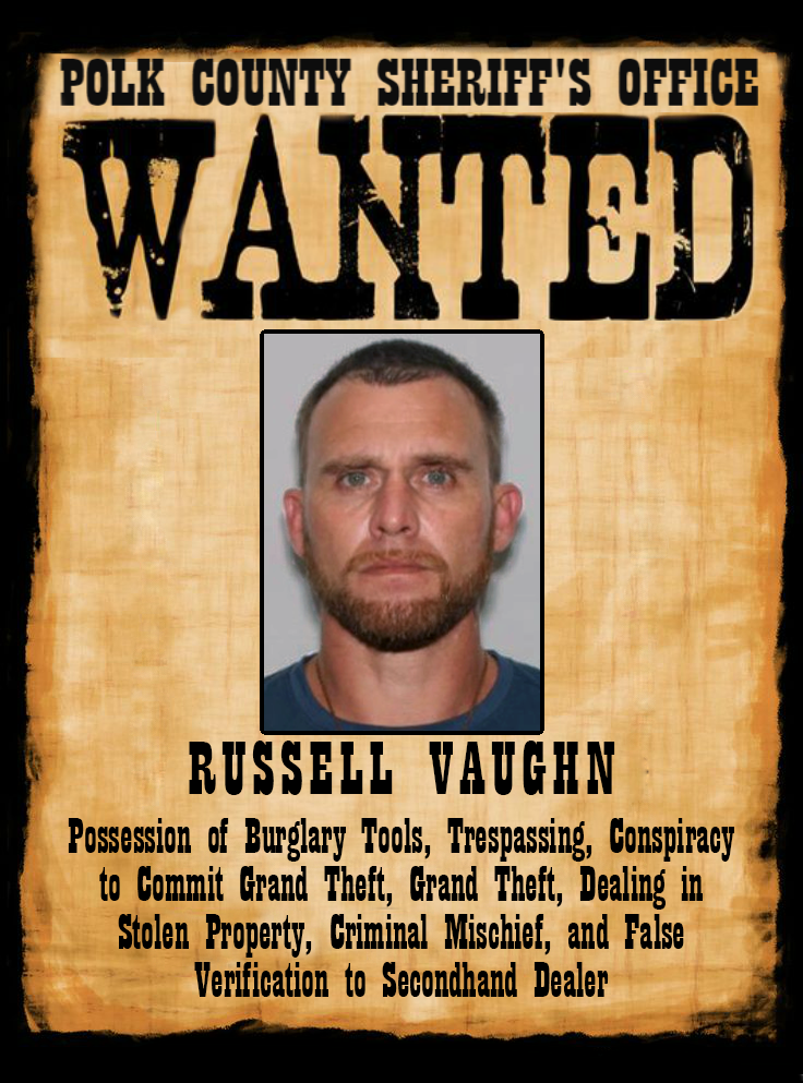 WANTED POSTER FOR RUSSELL VAUGHN